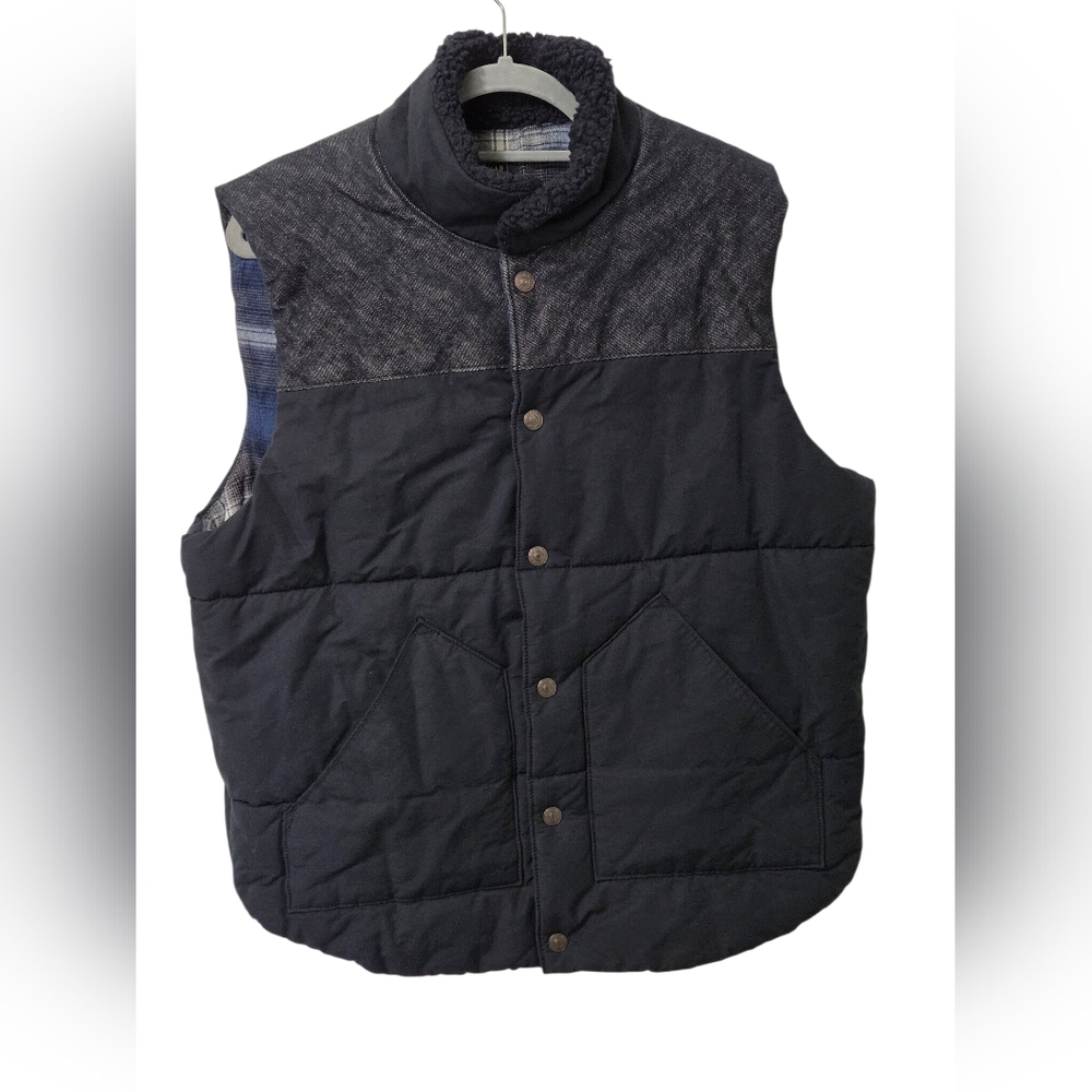 Pendleton & gap puffer vest! Men's Size Large Drark Navy Blue